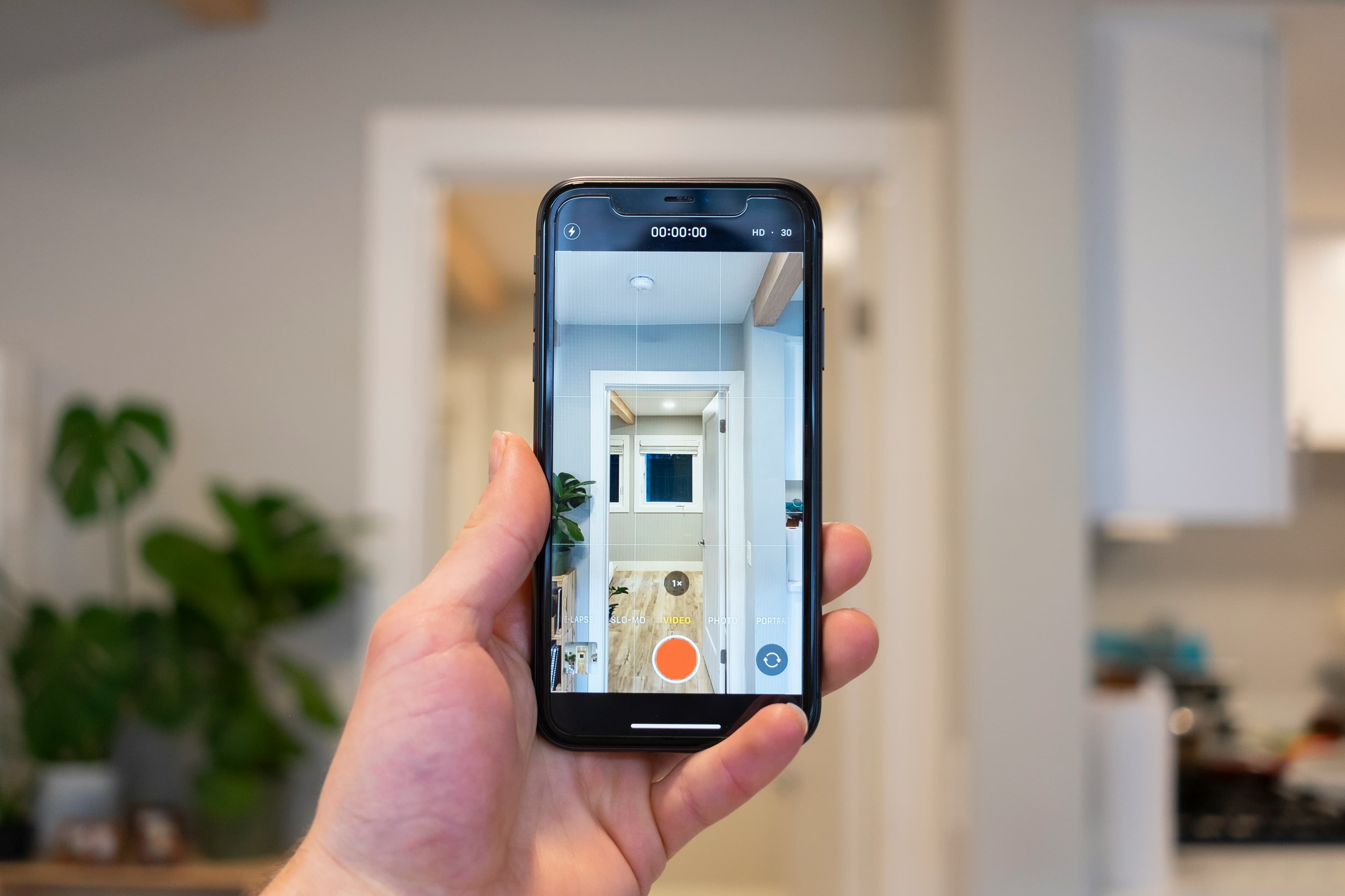 Field inspector documenting a property